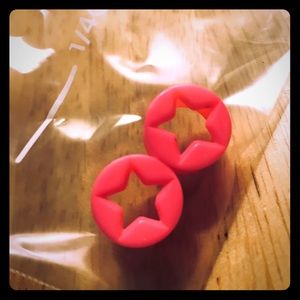 1/2 inch Hot Pink Star flare plugs